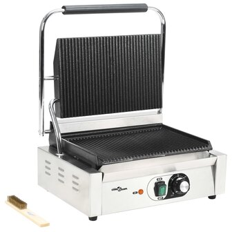 Panini grill gegroefd 2200 W 43x30,5x20 cm  2