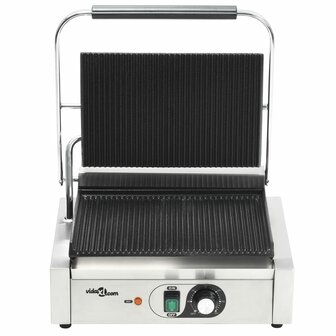 Panini grill gegroefd 2200 W 43x30,5x20 cm  4