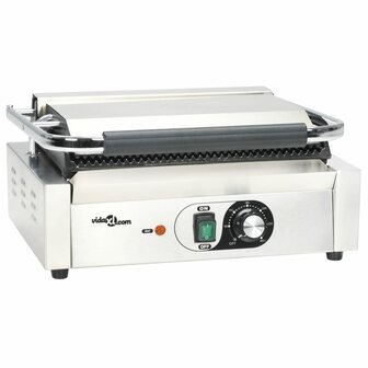 Panini grill gegroefd 2200 W 43x30,5x20 cm  6