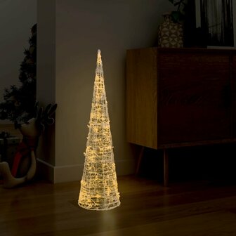 Lichtkegel decoratief LED warmwit 90 cm acryl 1