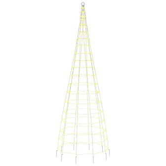 Lichtkegel aan vlaggenmast 550 warmwitte LED&amp;apos;s 300 cm 4