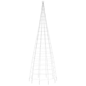 Lichtkegel aan vlaggenmast 550 warmwitte LED&amp;apos;s 300 cm 5