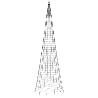 Lichtkegel aan vlaggenmast 1534 warmwitte LED&amp;apos;s 500 cm 5