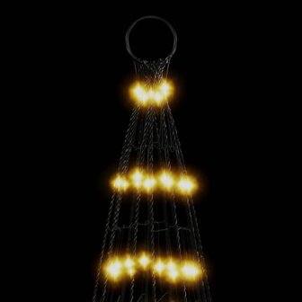 Lichtkegel aan vlaggenmast 1534 warmwitte LED&amp;apos;s 500 cm 6