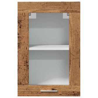 Hangkast 40x31x60 cm bewerkt hout oud houtkleurig 4