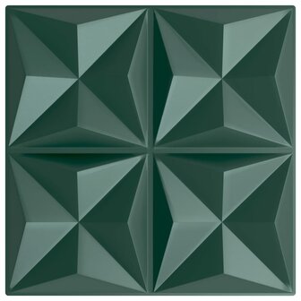 24 st Wandpanelen origami 6 m&sup2; 50x50 cm XPS groen 2