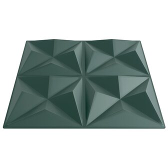 24 st Wandpanelen origami 6 m&sup2; 50x50 cm XPS groen 6