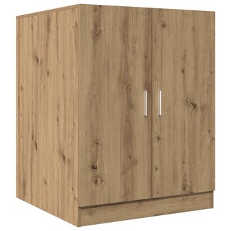 Wasmachinekast 70,5x71,5x91,5 cm artisanaal eikenkleurig 2