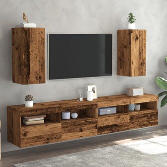 Tv-meubelen 2 st 30,5x30x60 cm bewerkt hout oud houtkleurig 3