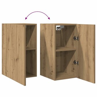 Tv-meubelen 2 st 30,5x30x60 cm bewerkt hout artisanaal eiken 8