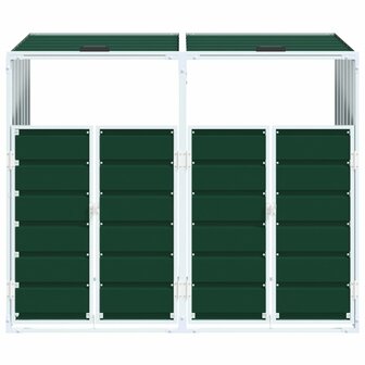 Containerberging voor 2 containers 144x81x113 cm staal groen 5