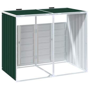 Containerberging voor 2 containers 144x81x113 cm staal groen 7