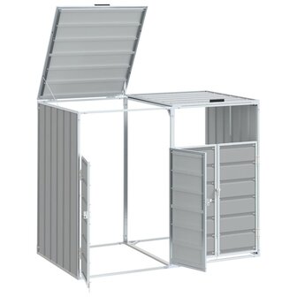 Containerberging voor 2 containers 144x81x113 cm staal grijs 4