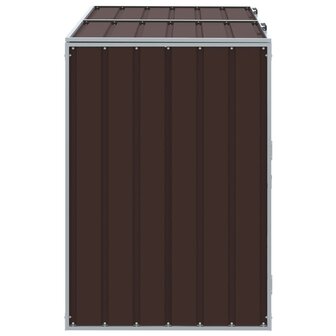 Containerberging voor 2 containers 144x81x113 cm staal bruin 6