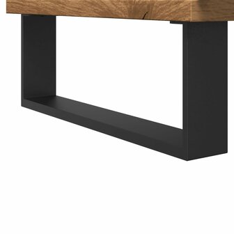 Badkamerkast 58x33x60 cm bewerkt hout artisanaal eikenkleurig 8