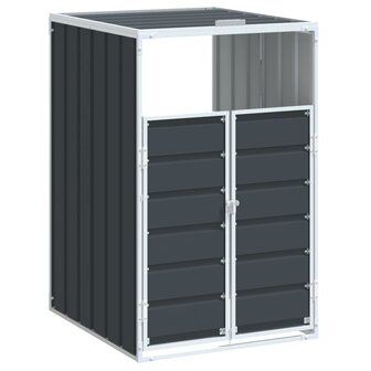 Containerberging voor 1 container 72x81x115 cm staal antraciet 2