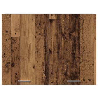 Hangkast 80x31x60 cm bewerkt hout oud houtkleurig 4