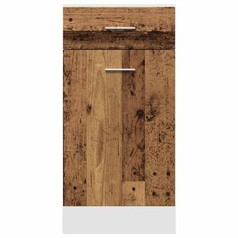 Onderkast met lade 40x46x81,5 cm bewerkt hout oud houtkleurig 4