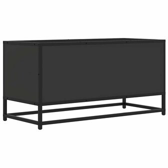 Tv-meubel 80x34,5x40 cm bewerkt hout en metaal zwart 6