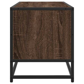 Tv-meubel 80x34,5x40 cm bewerkt hout metaal bruin eikenkleur 5