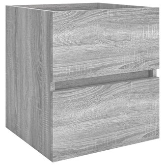 Wastafelkast 41x38,5x45 cm bewerkt hout grijs sonoma eikenkleur 2