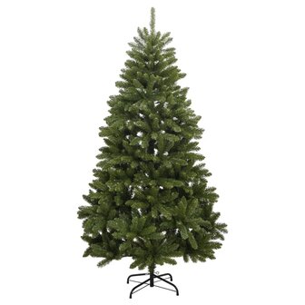 Kunstkerstboom met scharnieren 300 LED&amp;apos;s en kerstballen 210 cm 5