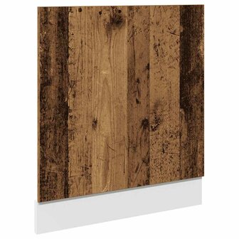 Vaatwasserpaneel 60x1,5x67 cm bewerkt hout oud houtkleurig 2