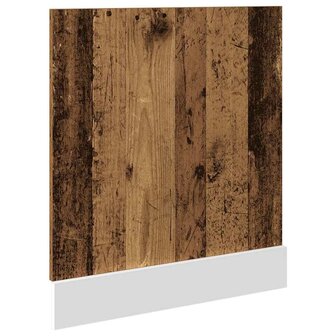 Vaatwasserpaneel 60x1,5x67 cm bewerkt hout oud houtkleurig 5