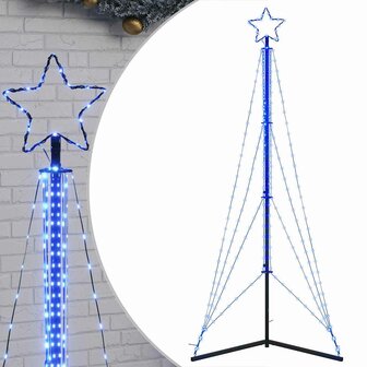 Kerstboomverlichting 483 blauwe LED&amp;apos;s 240 cm 2