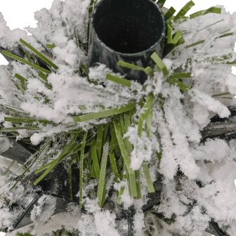 Kunstkerstboom met scharnieren en sneeuw 180 cm 7