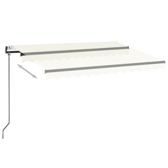 Luifel automatisch met LED en windsensor 350x250 cm cr&egrave;mekleur 3