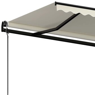 Luifel automatisch uittrekbaar 450x350 cm cr&egrave;mekleurig 5