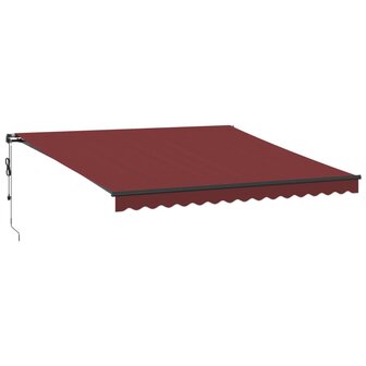 Luifel automatisch uittrekbaar 400x350 cm bordeauxrood 2