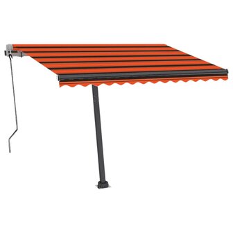 Luifel vrijstaand automatisch 350x250 cm oranje en bruin 3