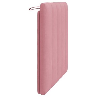 Hoofdbordkussen 80 cm fluweel roze 6