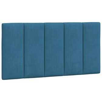 Bed met matras fluweel blauw 100x200 cm 5