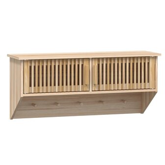 Wandkast met haken 80x24x35,5 cm bewerkt hout 2