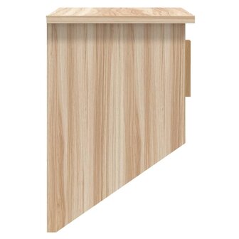 Wandkast met haken 80x24x35,5 cm bewerkt hout 7