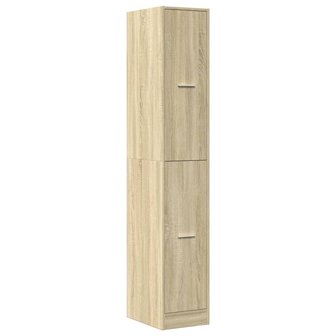 Apothekerskast 30x41x174,5 cm bewerkt hout sonoma eikenkleurig 3