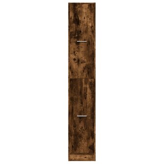 Apothekerskast 30x41x174,5 cm bewerkt hout gerookt eikenkleurig 5