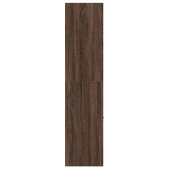 Apothekerskast 30x41x174,5 cm bewerkt hout bruin eikenkleurig 6