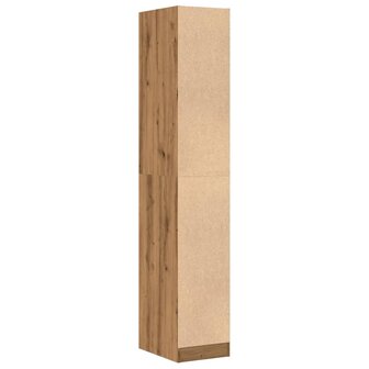 Apothekerskast 30x41x174,5 cm bewerkt hout artisanaal eiken 7