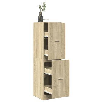 Apothekerskast 40x41x144,5 cm bewerkt hout sonoma eikenkleurig 1