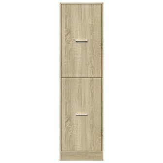 Apothekerskast 40x41x144,5 cm bewerkt hout sonoma eikenkleurig 5