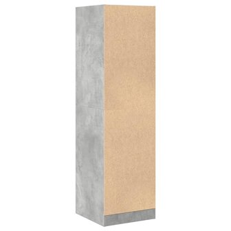 Apothekerskast 40x41x144,5 cm bewerkt hout betongrijs 7