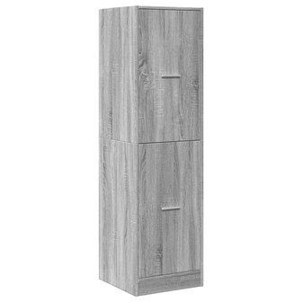 Apothekerskast 40x41x144,5 cm bewerkt hout grijs sonoma eiken 3