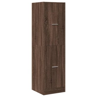 Apothekerskast 40x41x144,5 cm bewerkt hout bruin eikenkleurig 3