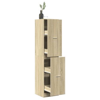 Apothekerskast 40x41x174,5 cm bewerkt hout sonoma eikenkleurig 1