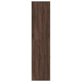 Apothekerskast 40x41x174,5 cm bewerkt hout bruin eikenkleurig 6