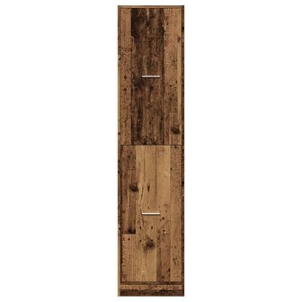 Apothekerskast 40x41x174,5 cm bewerkt hout oud houtkleurig 5